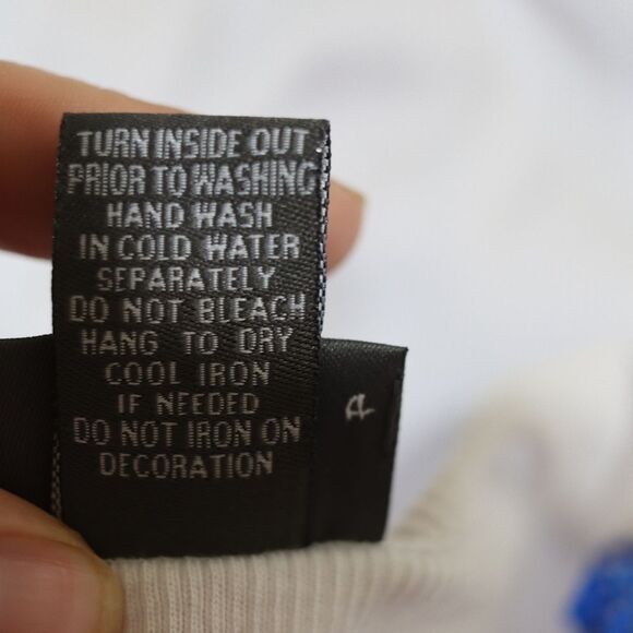 Dots Sequin Sleeveless Blue and White Tank Top - Picture 9 of 9